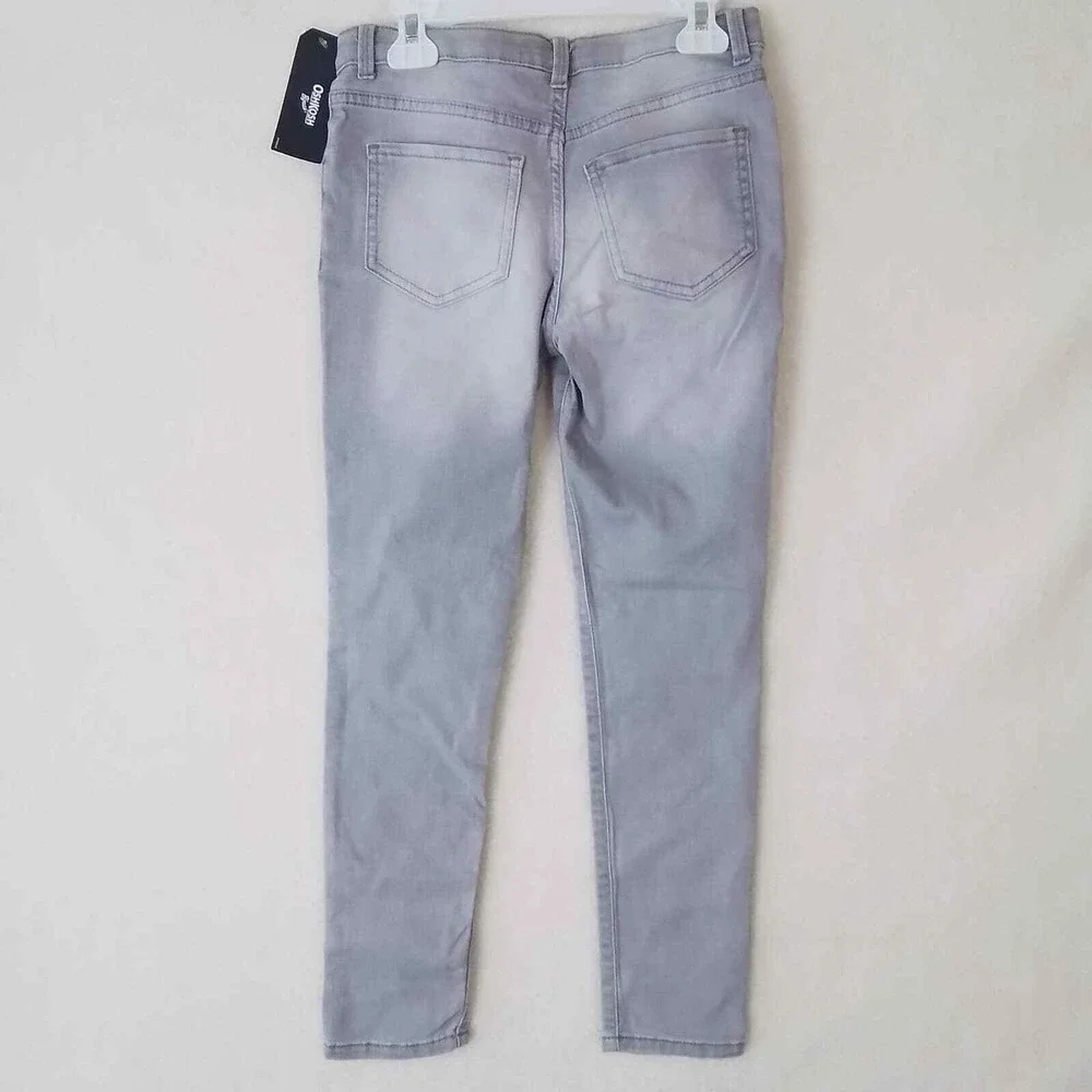 OshKosh Mid Rise Jegging‎ Girl's Size 10 in Light Wash Denim w/ Distressing